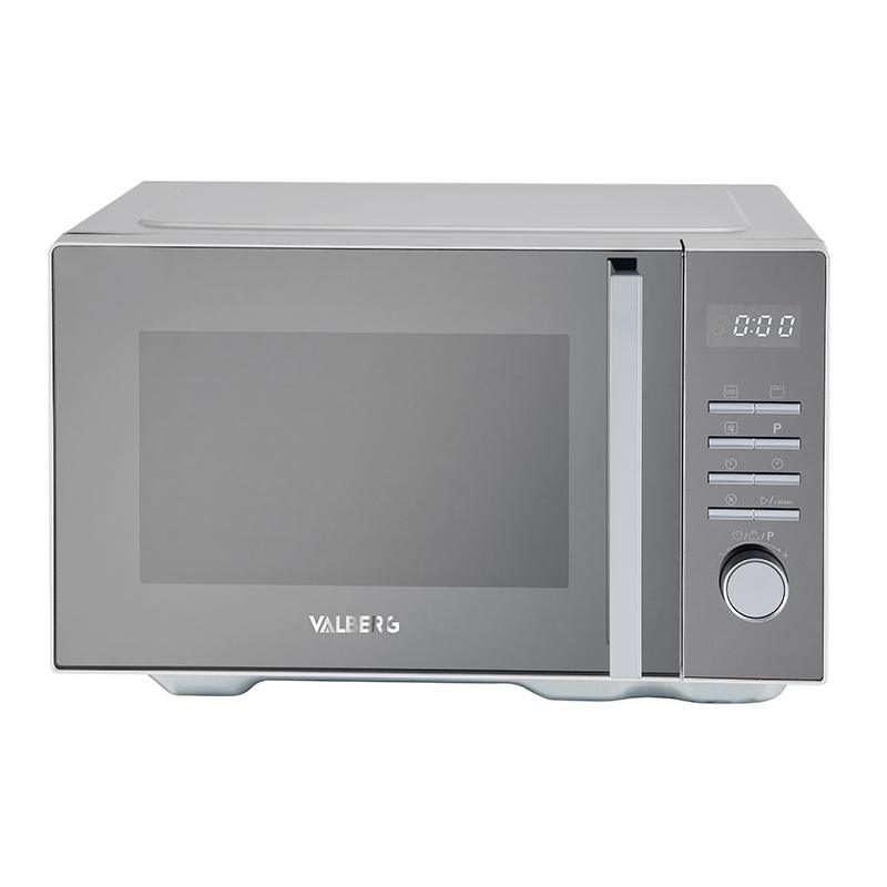 Microondas con Grill 800W - 1000W 25L VALBERG Color Espejo Sin Plato MWO 25 GM FLAT MIR 343C SS