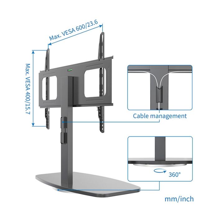 EDENWOOD Soporte de Pie para TV MDF 32"a 65"