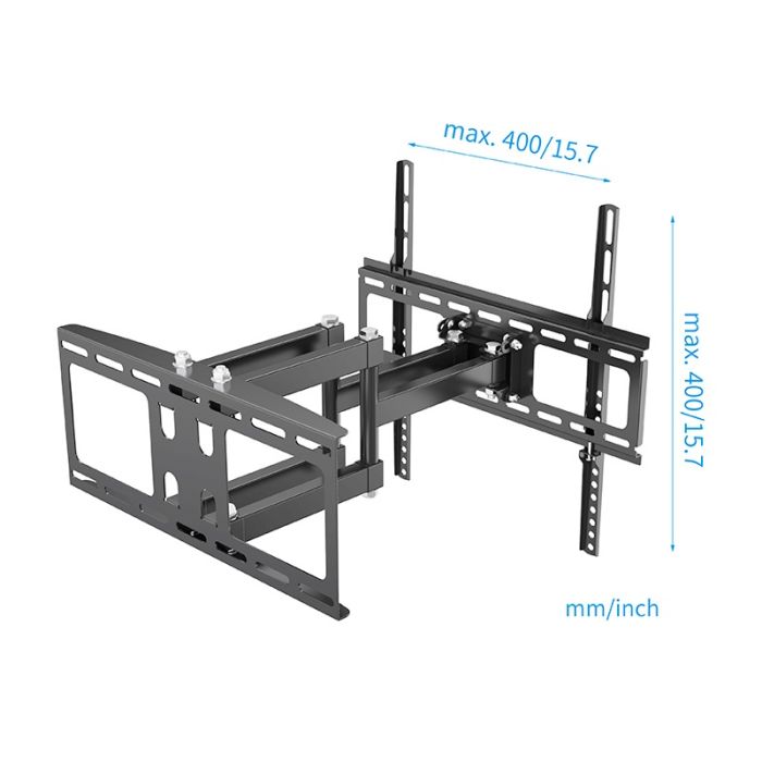 Edenwood D2 Soporte de Pared Articulado 26‑55" Negro