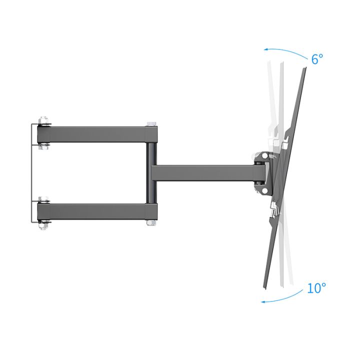 Edenwood D2 Soporte de Pared Articulado 26‑55" Negro