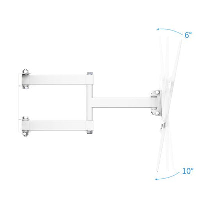 EDENWOOD D2 Artikulierte TV-Wandhalterung 26‑55 Zoll Weiß
