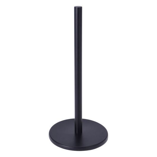 Koopman Küchenrollenhalter Schwarz aus Stahl 34 cm x 15 cm x 2,5 cm