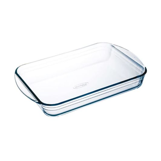 Borosilikat Glasbackform Rechteckig 32×20 cm, Ofen- und Mikrowellenfest, Kratzfest