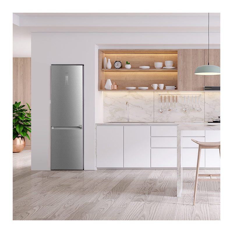 Frigorífico Combi No Frost VALBERG 378L Inox Clase A 29dB