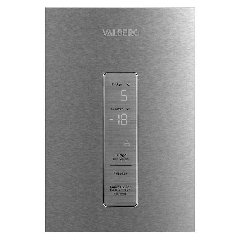 Frigorífico Combi No Frost VALBERG 378L Inox Clase A 29dB