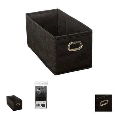 Kompakte Zusammenklappbare Aufbewahrungsbox Schwarz 15×31 cm Für Zuhause