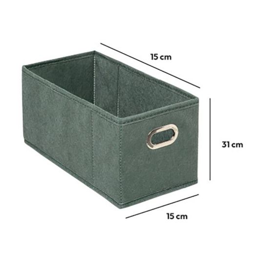 Faltbare Aufbewahrungsbox Khaki 15x31cm Für Zuhause