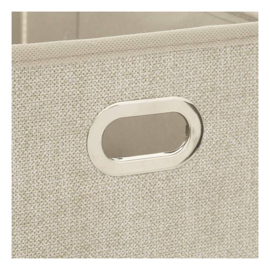 Faltbare Aufbewahrungsbox Beige Jasperiert 15x31cm für Zuhause praktisch