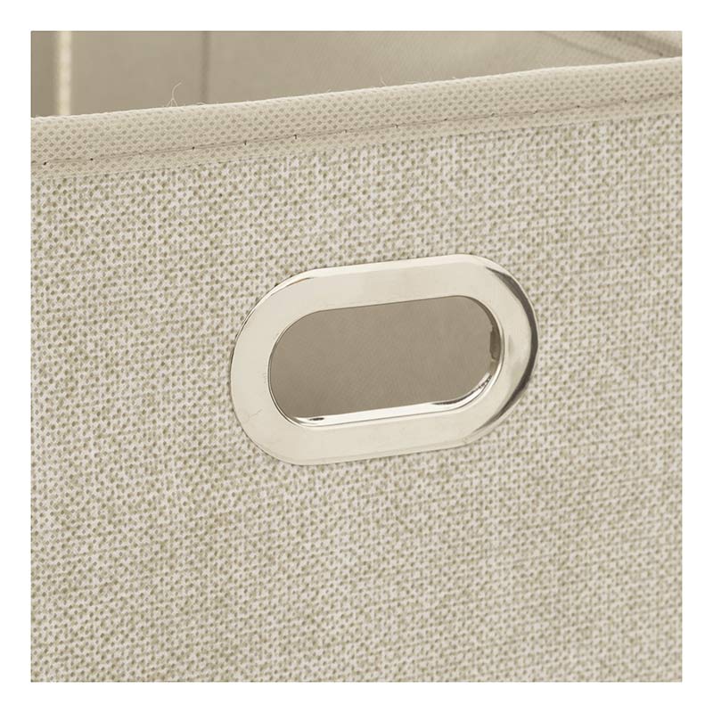 Cajade Almacenamiento Plegable Beige Jaspeado 15x31cm - Electro Depot