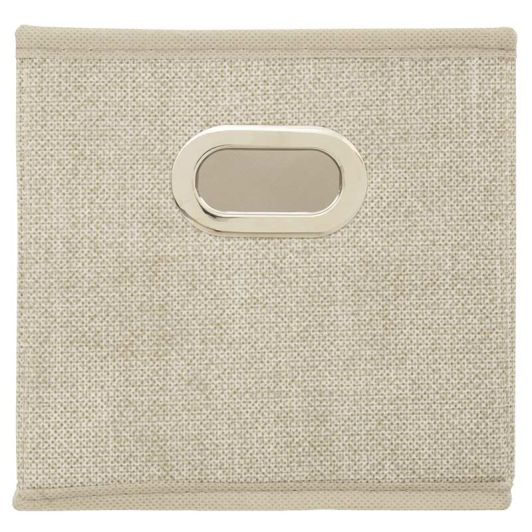 Faltbare Aufbewahrungsbox Beige Jasperiert 15x31cm für Zuhause praktisch