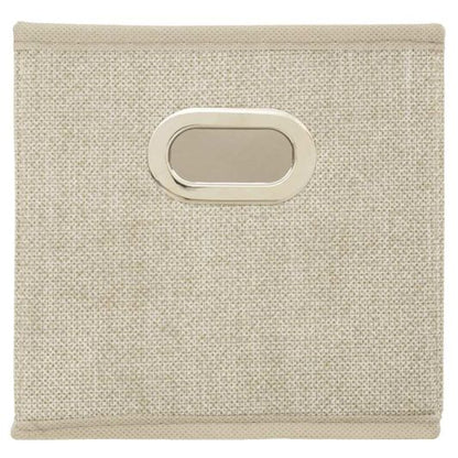 Faltbare Aufbewahrungsbox Beige Jasperiert 15x31cm für Zuhause praktisch