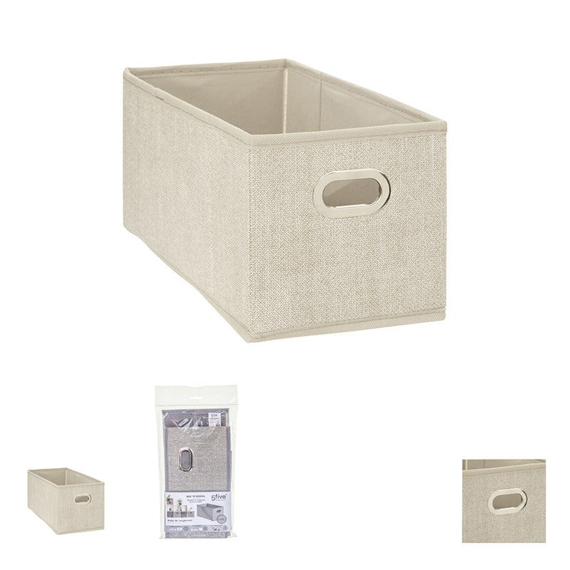 Cajade Almacenamiento Plegable Beige Jaspeado 15x31cm - Electro Depot