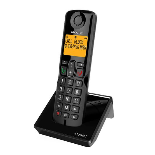 Alcatel S280 Teléfono Inalámbrico Negro con Manos Libres