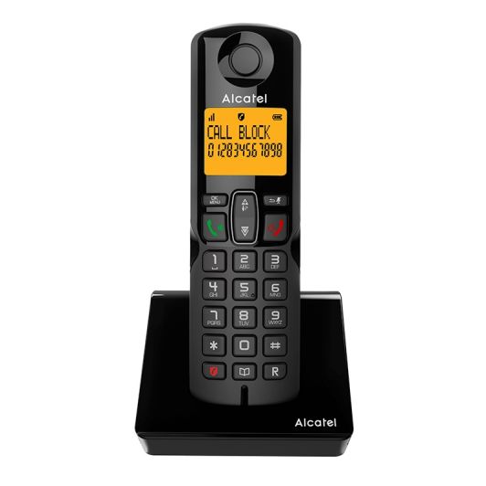 Alcatel S280 Teléfono Inalámbrico Negro con Manos Libres