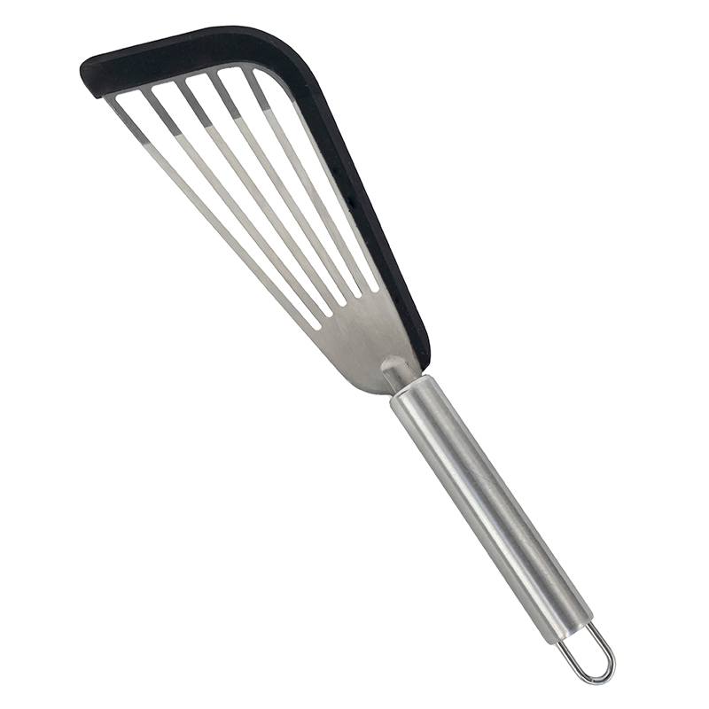 Espátula Inox con Borde de Silicona 29 cm Para Cocina