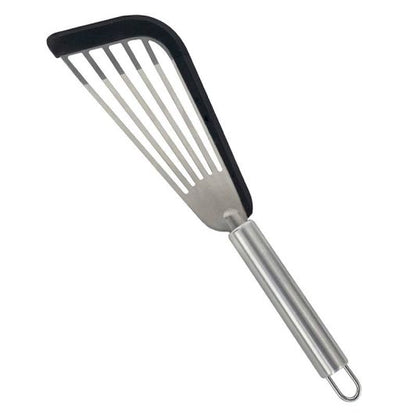 Espátula Inox con Borde de Silicona 29 cm Para Cocina