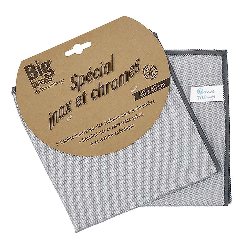 Mikrofaser Tuch 40x40cm Spezial für Chrom und Edelstahl