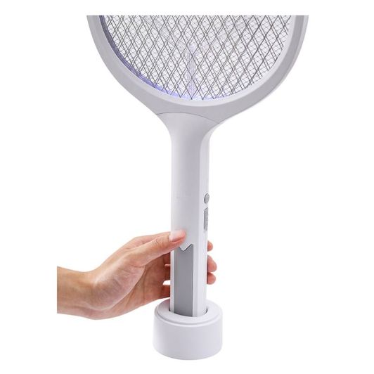 EUROTECH DISTRIBUTION USB Aufladbare Insektenklatsche mit UV-Lampe