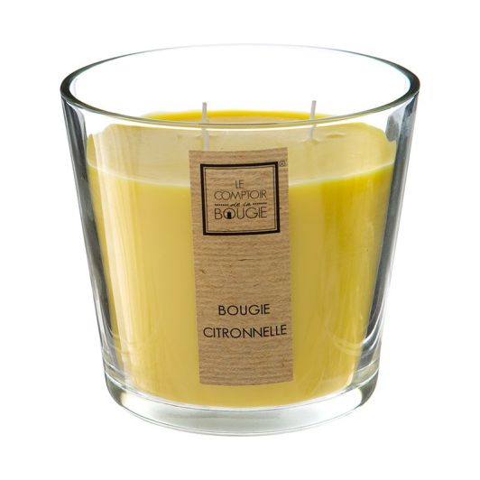 Vela de Citronela Vaso Vidrio 500gr