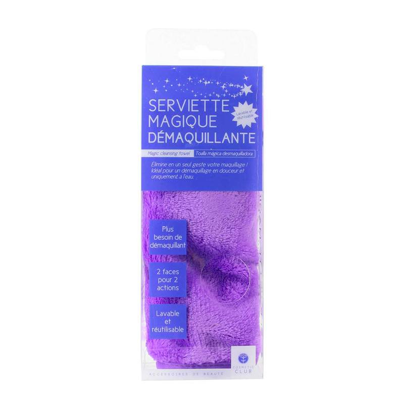 COSMETIC CLUB Toalla Desmaquillante Suave Microfibra Uso Diario 28,5 cm x 39,7 cm
