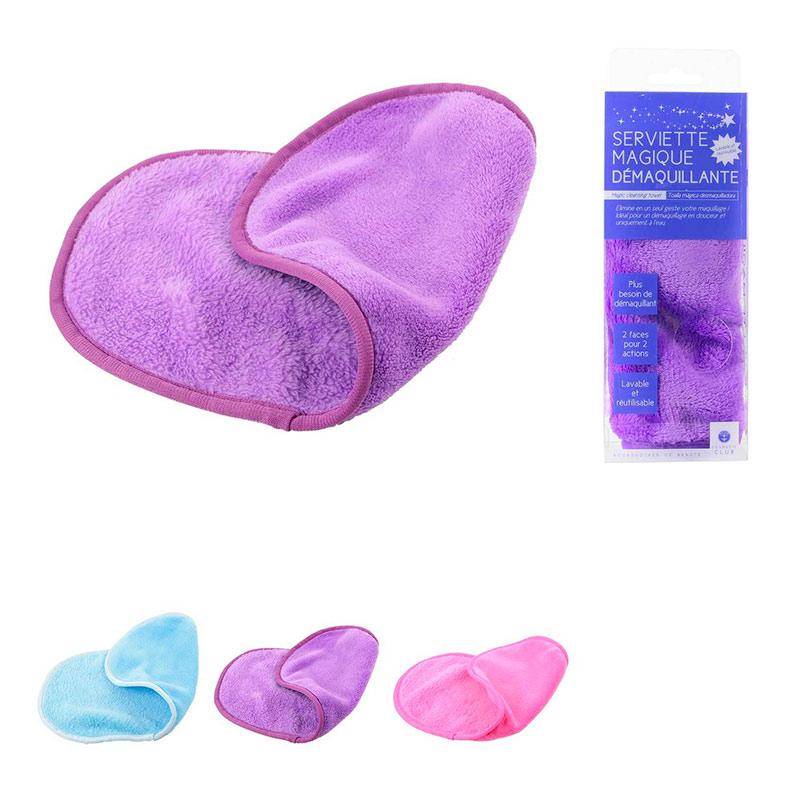 COSMETIC CLUB Toalla Desmaquillante Suave Microfibra Uso Diario 28,5 cm x 39,7 cm