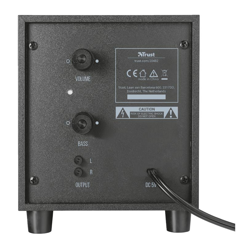 Trust Avora 2.1 Altavoces con Subwoofer Negro