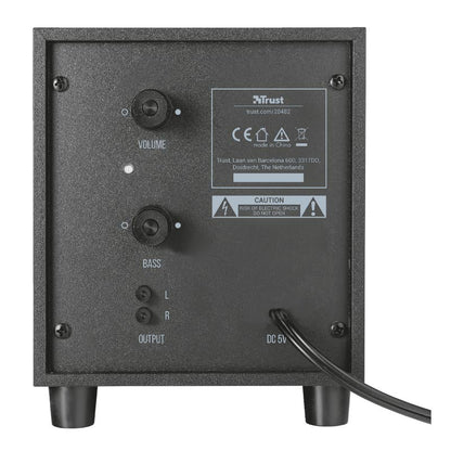 Trust Avora 2.1 Altavoces con Subwoofer Negro