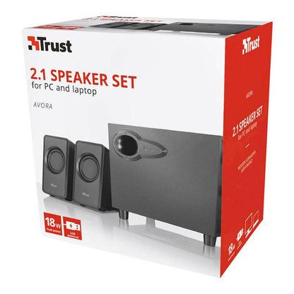 Trust Avora 2.1 Altavoces con Subwoofer Negro