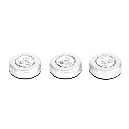 Foco JE CHERCHE UNE IDEE Push&Light Pack 3 – Luz Adhesiva