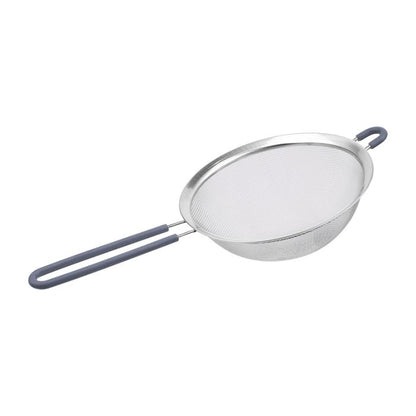 Colador 20cm Edelstahl Sieb mit Silikongriff, spülmaschinenfest, leicht
