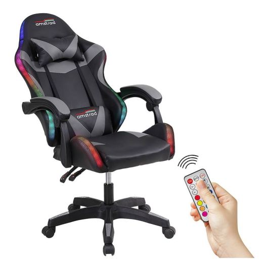 AMSTRAD 900 Silla Gaming LED RGB Negro