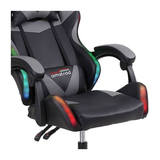 AMSTRAD 900 Silla Gaming LED Tiger Negra