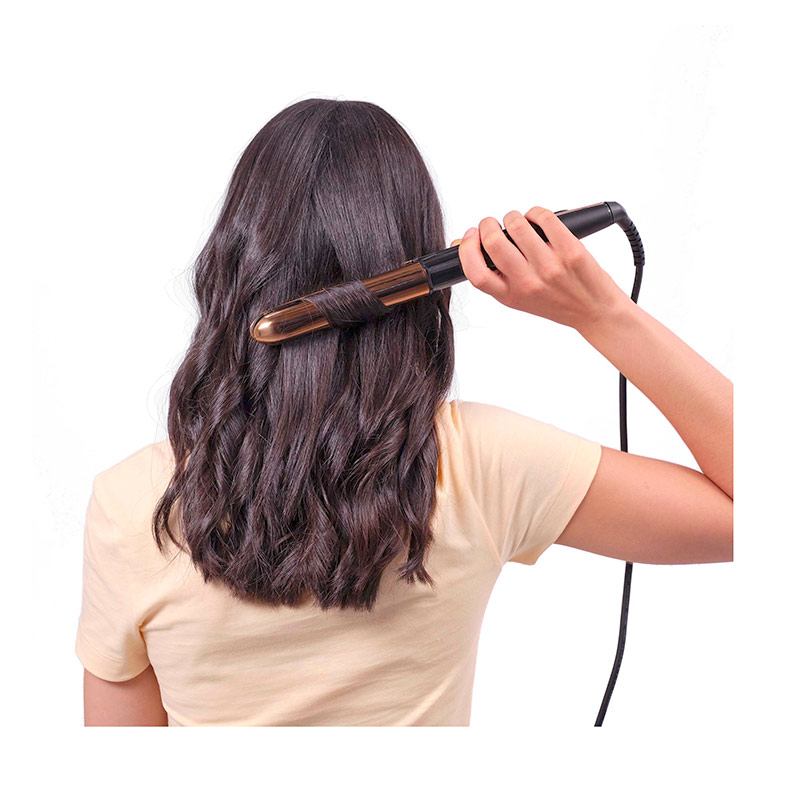 BABYLISS 235W Ionen‑Titan Goldrosa ST482E Glätteisen und Lockenstab Reiseetui