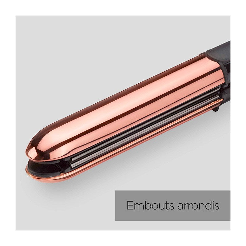 Babyliss ST482E Plancha Alisadora y Moldeadora Iónica Titanio Oro Rosa