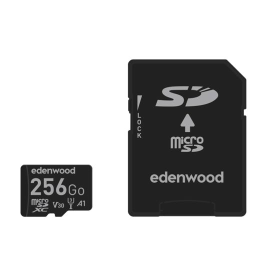 EDENWOOD Tarjeta Micro SD 256GB Clase 10 con Adaptador