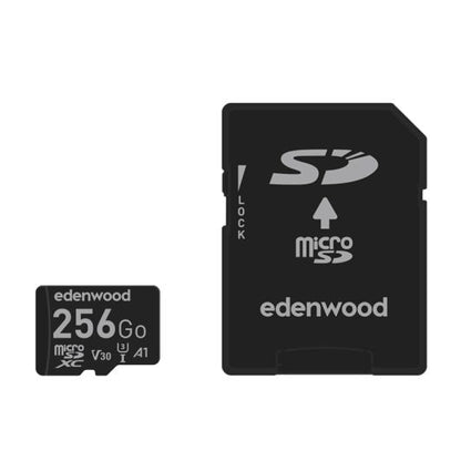 EDENWOOD Tarjeta Micro SD 256GB Clase 10 con Adaptador