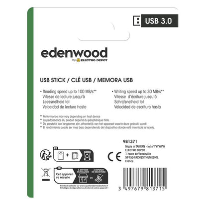 EDENWOOD Memoria USB 128GB Alta Velocidad