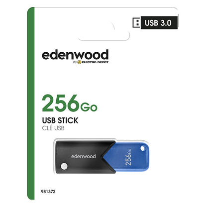Edenwood Memoria USB 256GB 3.0 Lectura 100 MB/s Escritura 30 MB/s
