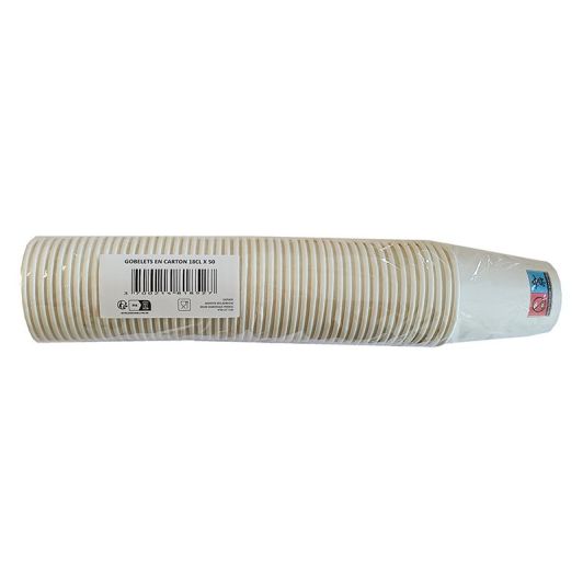 CARTINDUSTRIA VENETA Pack 50 Vasos de Cartón 180ml
