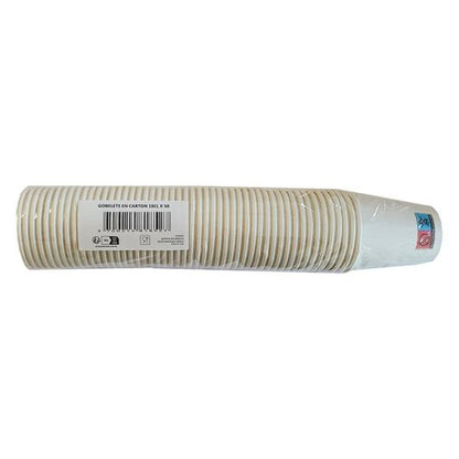 CARTINDUSTRIA VENETA Pack 50 Vasos de Cartón 180ml
