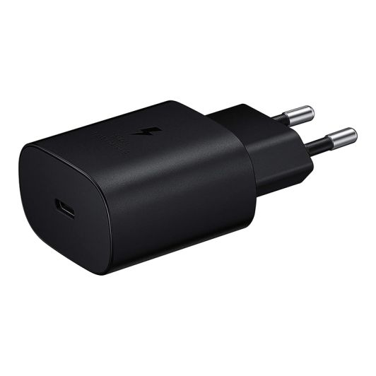 Cargador Samsung USB‑C 25W Negro Carga Rápida Compacta