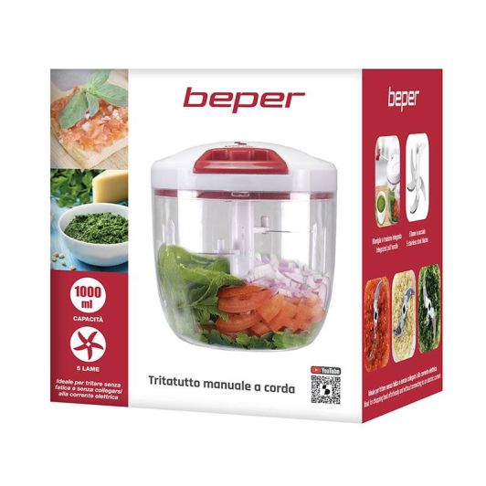 BEPER C107UTT002 Picadora Manual 1L Blanco