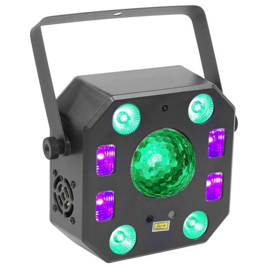 BOOMTONEDJ Light Show 5FX Láser Negro