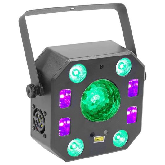 BOOMTONEDJ Light Show 5FX Láser Negro