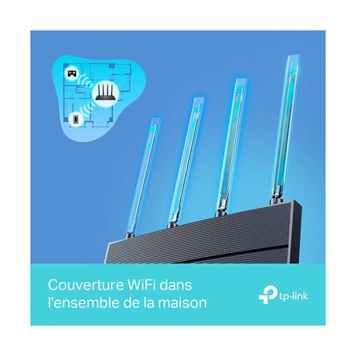 TP Link AX1500 Router Wi‑Fi 6 Dual Band High Speed