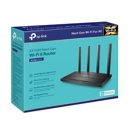TP Link AX1500 Router Wi‑Fi 6 Dual Band High Speed