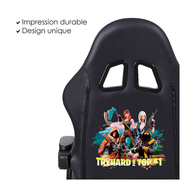 AMSTRAD AMS-900 Silla Gaming LED Negro Ajustable Ergonómica