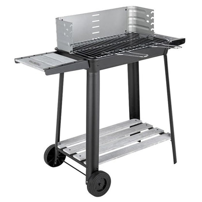 Barbacoa Carbón 6‑8 Personas con Cortavientos y Estante VALBERG 49cm CH-VAL-KETTLE57