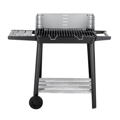 Barbacoa Carbón 6‑8 Personas con Cortavientos y Estante VALBERG 49cm CH-VAL-KETTLE57