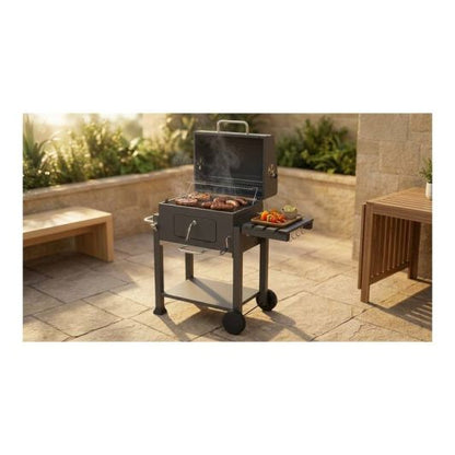 VALBERG Barbacoa de Carbón Parrilla Regulable 10 Personas